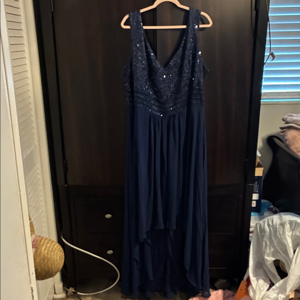 Ever Pretty Navy High Low Dress